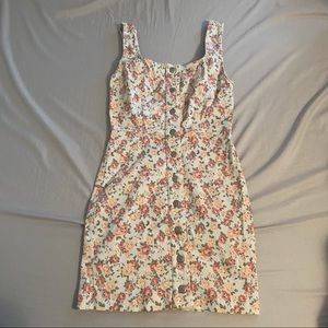 Forever 21 | Mini Bodycon Dress | Size: S | Color: White/Floral